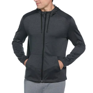 Original Penguin Penguin Sport Full Zip Midweight Pieced Hoodie