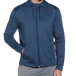 Original Penguin Penguin Sport Full Zip Midweight Pieced Hoodie