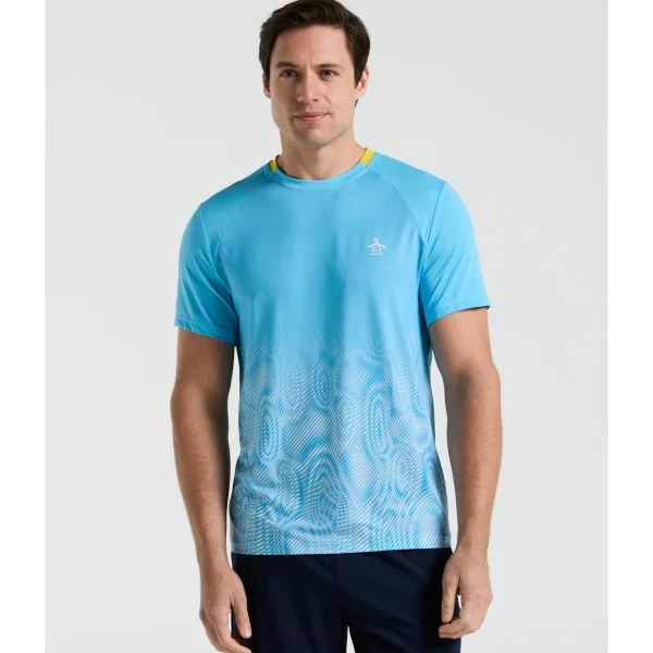 Original Penguin Performance Ventilated Blocked Tennis Crew Tee