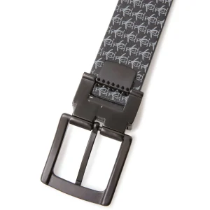 Original Penguin Pete Logo Patterned Reversible Golf Belt