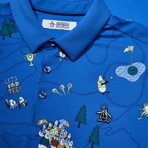 Original Penguin Pete’s Game Print Golf Polo