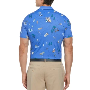 Original Penguin Pete’s Game Print Golf Polo