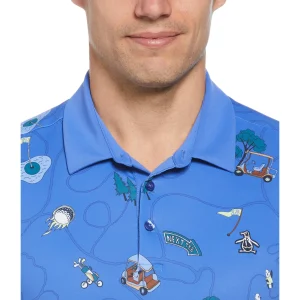 Original Penguin Pete’s Game Print Golf Polo