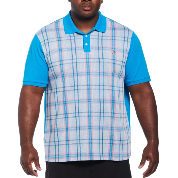 Original Penguin Plaid Front Polo