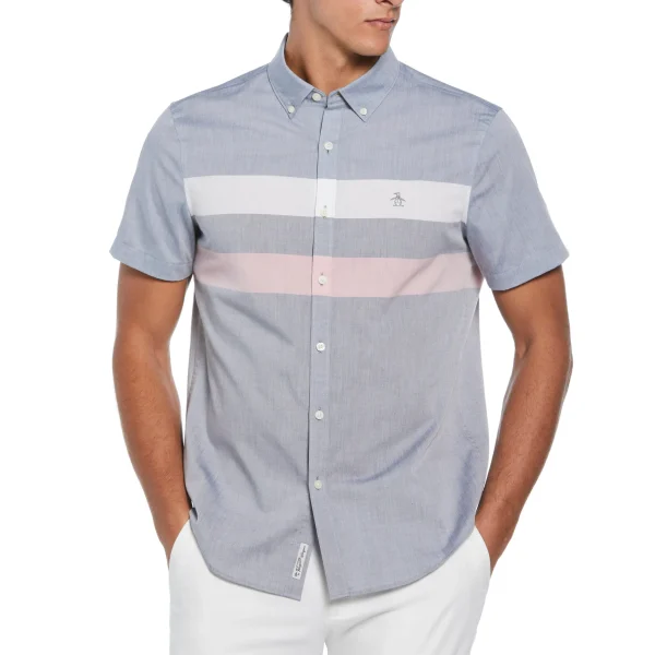 Original Penguin Poplin Chest Stripe Shirt