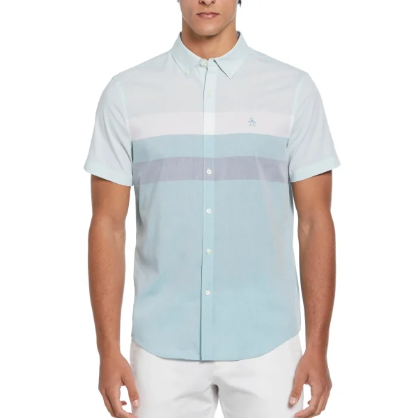 Original Penguin Poplin Chest Stripe Shirt