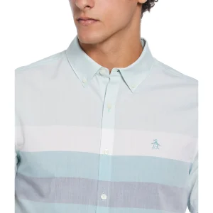 Original Penguin Poplin Chest Stripe Shirt