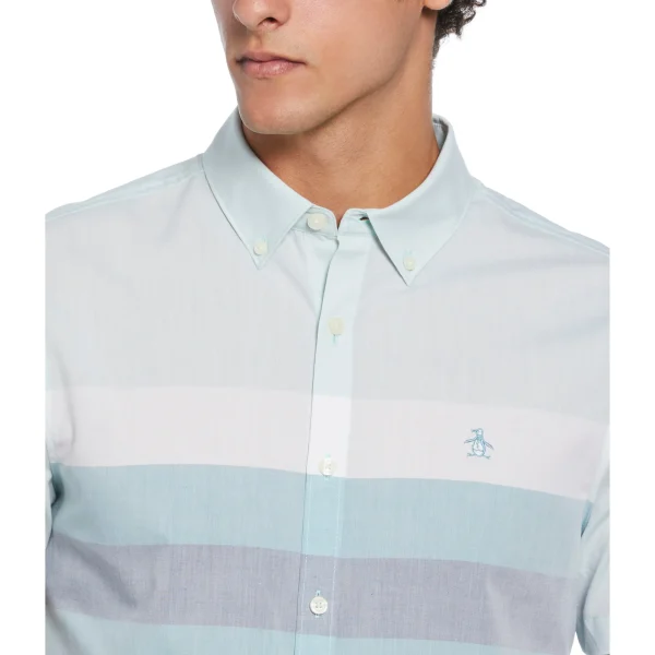 Original Penguin Poplin Chest Stripe Shirt