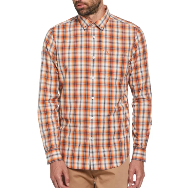 Original Penguin Poplin Plaid Shirt