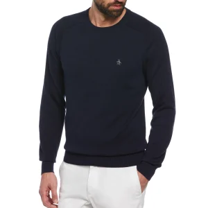 Original Penguin Raglan Crew Neck Sweater