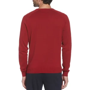 Original Penguin Ribbed Cuff Crew Neck Sweater