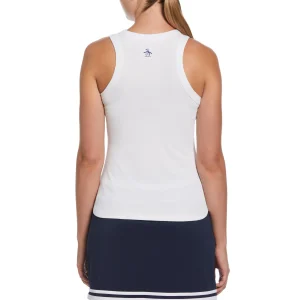 Women Original Penguin Ribbed Tennis Tank Top