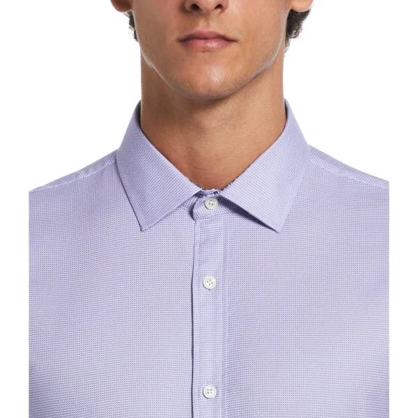 Original Penguin Royal Texture Print Dress Shirt