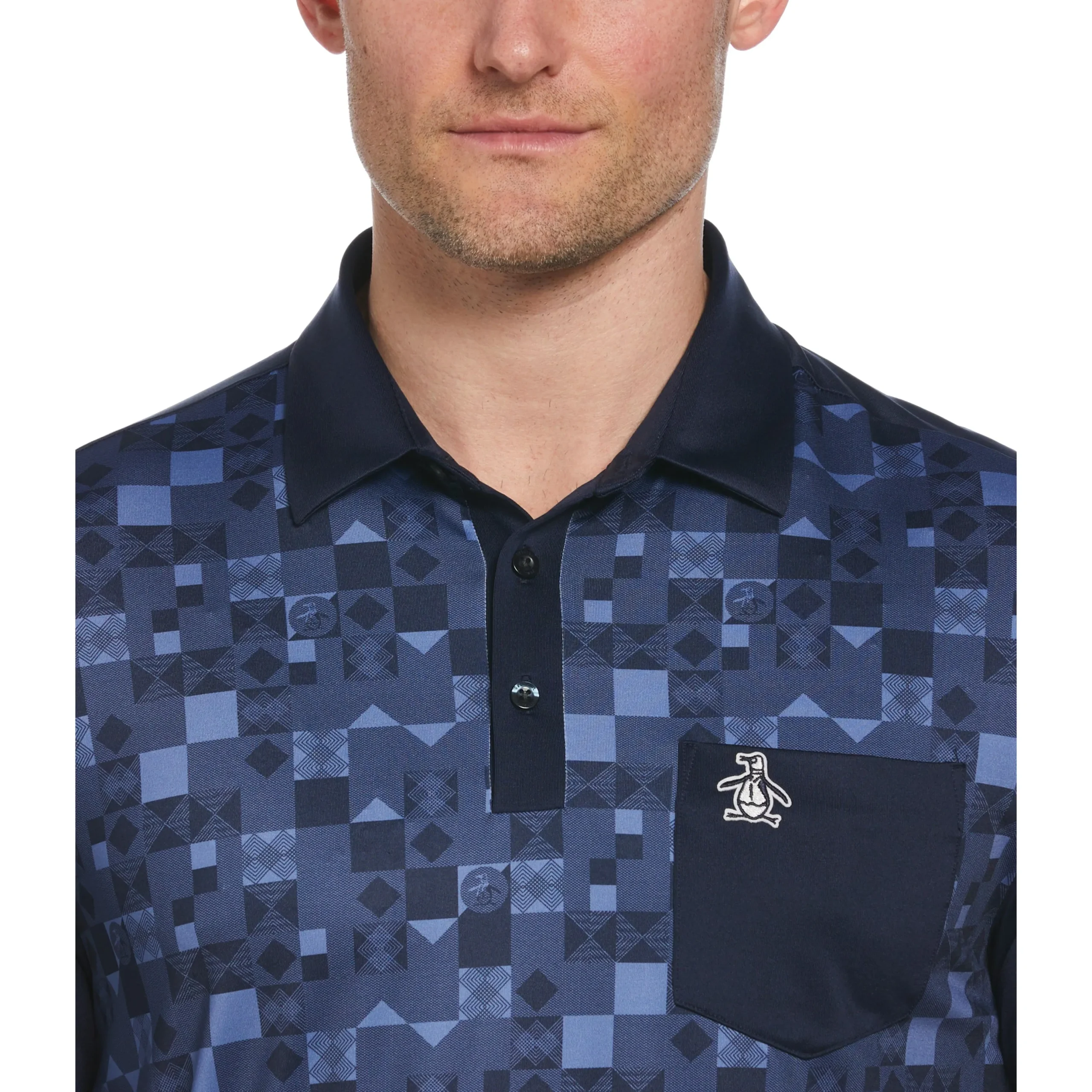 s_color_block_print_golf__2.webp Original Penguin 50's Color Block Print Golf Polo