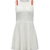 Women Original Penguin Sleeveless Illusion Mesh Tennis Dress