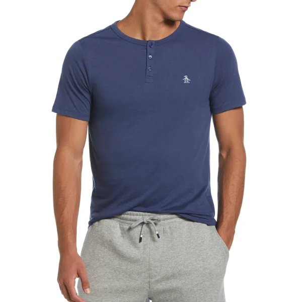 Original Penguin Solid Henley Tee