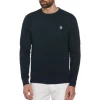 Original Penguin Sticker Pete Fleece Crew Neck