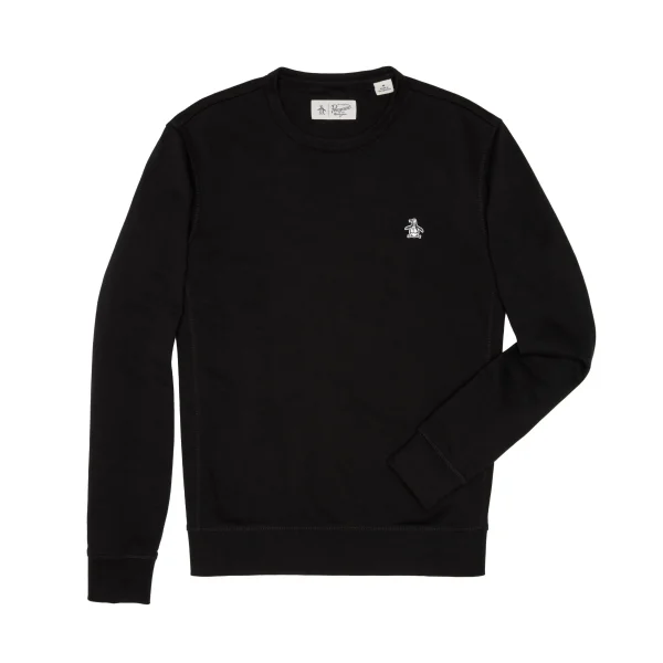 Original Penguin Sticker Pete Fleece Crew Neck