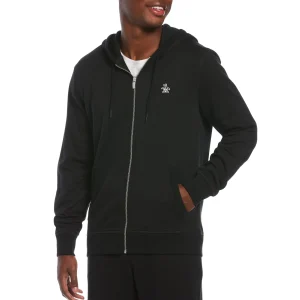 Original Penguin Sticker Pete Full-Zip Fleece Hoodie