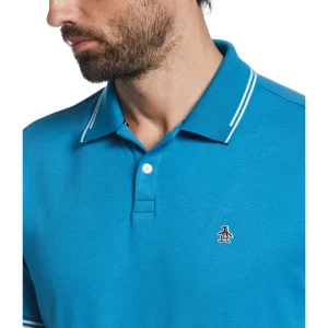 Original Penguin Sticker Pete Knit Polo Shirt