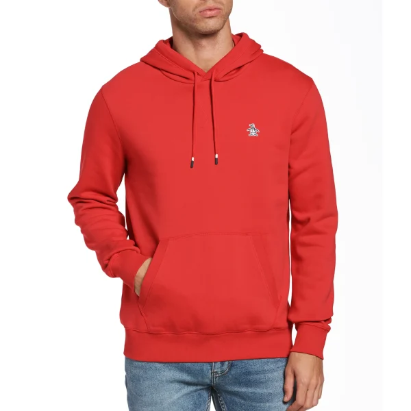 Original Penguin Sticker Pete Pullover Fleece Hoodie