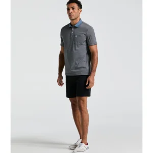 Original Penguin Stripe Chambray Collar Polo