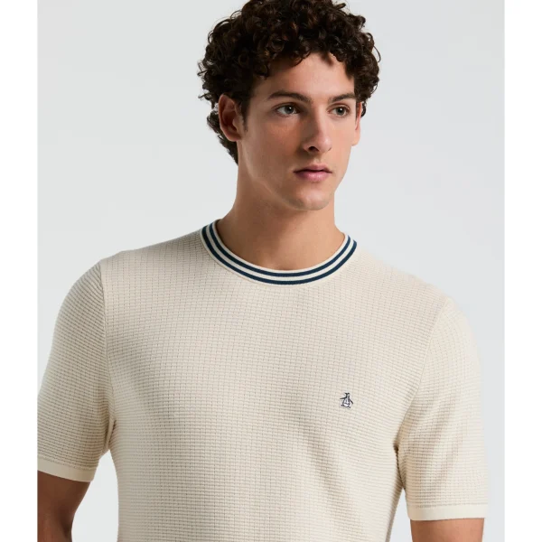 Original Penguin Textured Sweater Tee