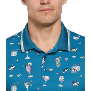 Original Penguin 19th Hole Print Golf Polo