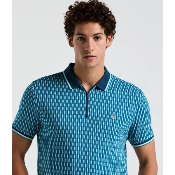 Original Penguin Tipped Jacquard Geo Polo