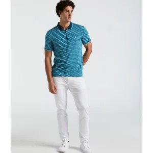 Original Penguin Tipped Jacquard Geo Polo