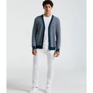 Original Penguin Tuck Stitch Cardigan Sweater