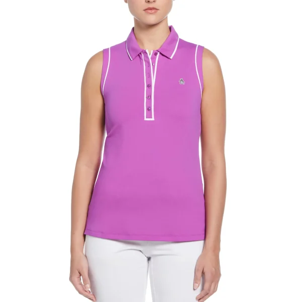 Women Original Penguin Veronica Sleeveless Golf Polo Shirt