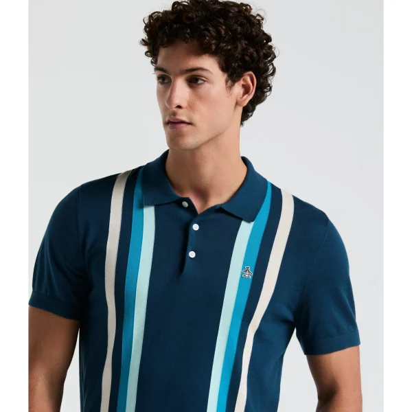 Original Penguin Vertical Stripe Sweater Polo