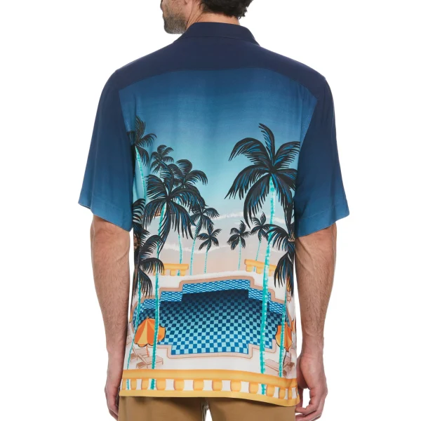 Original Penguin Viscose Pool Scene Shirt