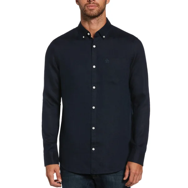 Original Penguin Washed Linen Shirt