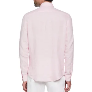 Original Penguin Washed Linen Shirt - Parfait Pink