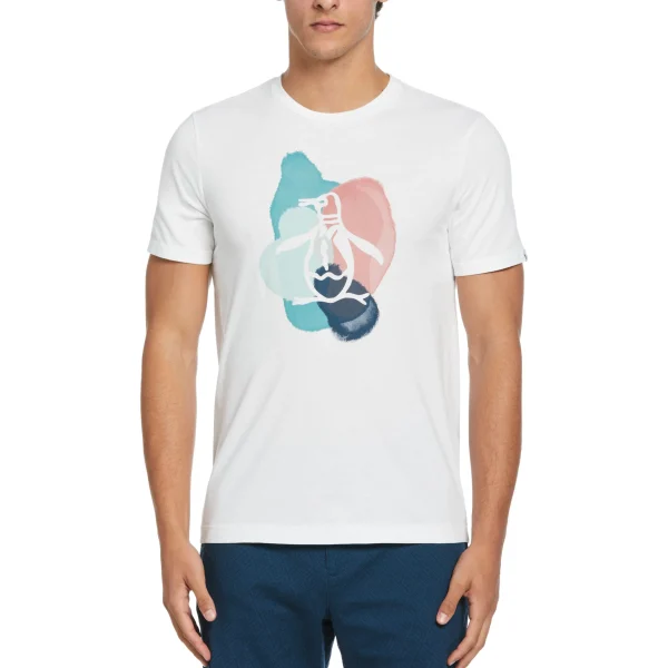 Original Penguin Water Colour Pete Graphic Tee