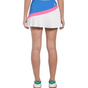 Women Original Penguin Women's Asymmetrical Color Block Pleated Tennis Skort