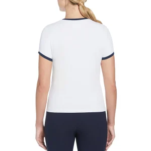 Women Original Penguin Women's Circle Pete Performance Tennis Tee