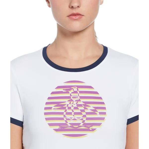 Women Original Penguin Women's Circle Pete Performance Tennis Tee