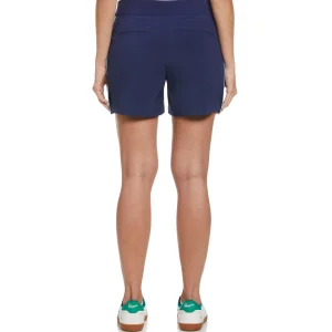 Women Original Penguin Women's Contrast Seam Side Snap Golf Shorts