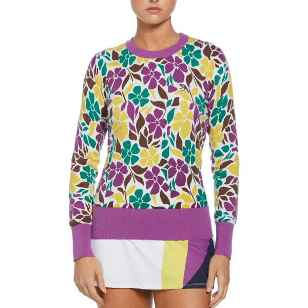 Women Original Penguin Women's Floral Print Pullover Sweater