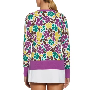 Women Original Penguin Women's Floral Print Pullover Sweater