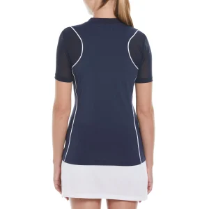 Women Original Penguin Women's Front Zip Golf Top