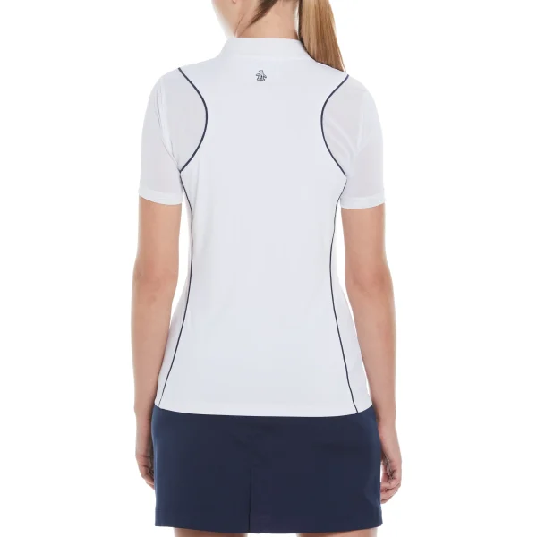 Women Original Penguin Women's Front Zip Golf Top