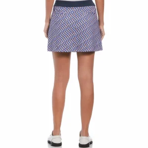 Women Original Penguin Womens Optical Print Color Block Skort