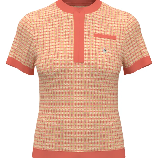 Women Original Penguin Women's Pete's Bow Tie Coloe Block Polo