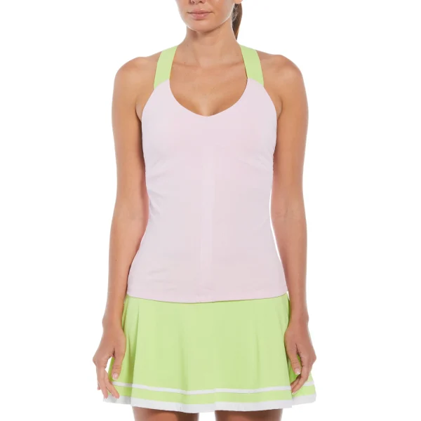 Women Original Penguin Women's Ribbed Criss Cross Tennis Tank Top