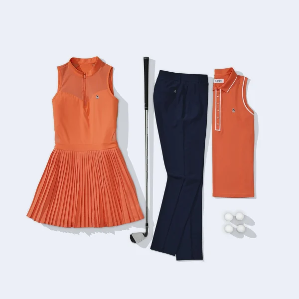 Women Original Penguin Women's Sleeveless Color Block Golf Dress