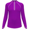 Women Original Penguin Women's Solid Sun Protection Tennis Shirt